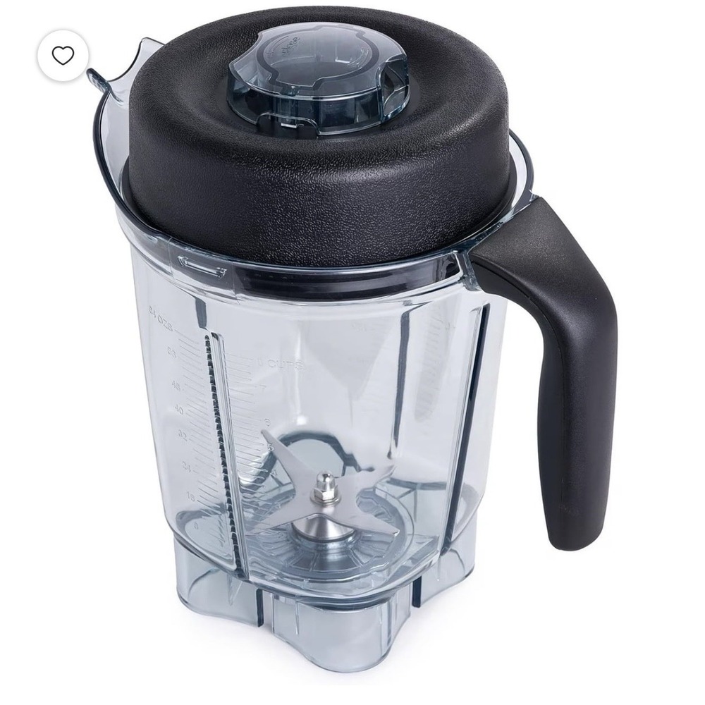 64oz Low-Profile Blender Pitcher Container Replacement for Vitamix Clear Black - Picture 3 of 11
